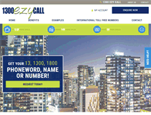 Tablet Screenshot of 1300ezycall.com.au